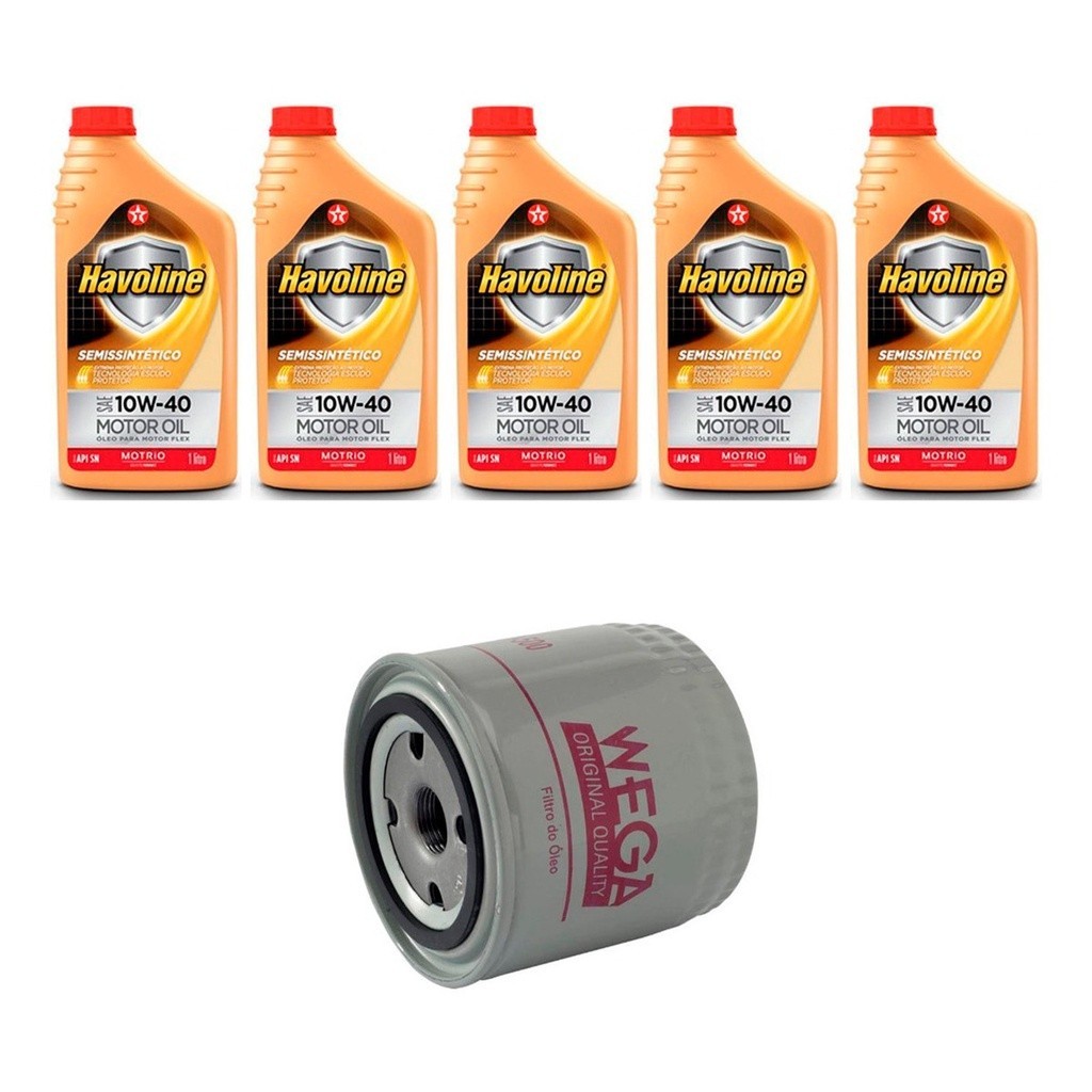 Kit Troca Óleo Havoline 10w40 Cielo 1.6l Acteco E4g16 10/12