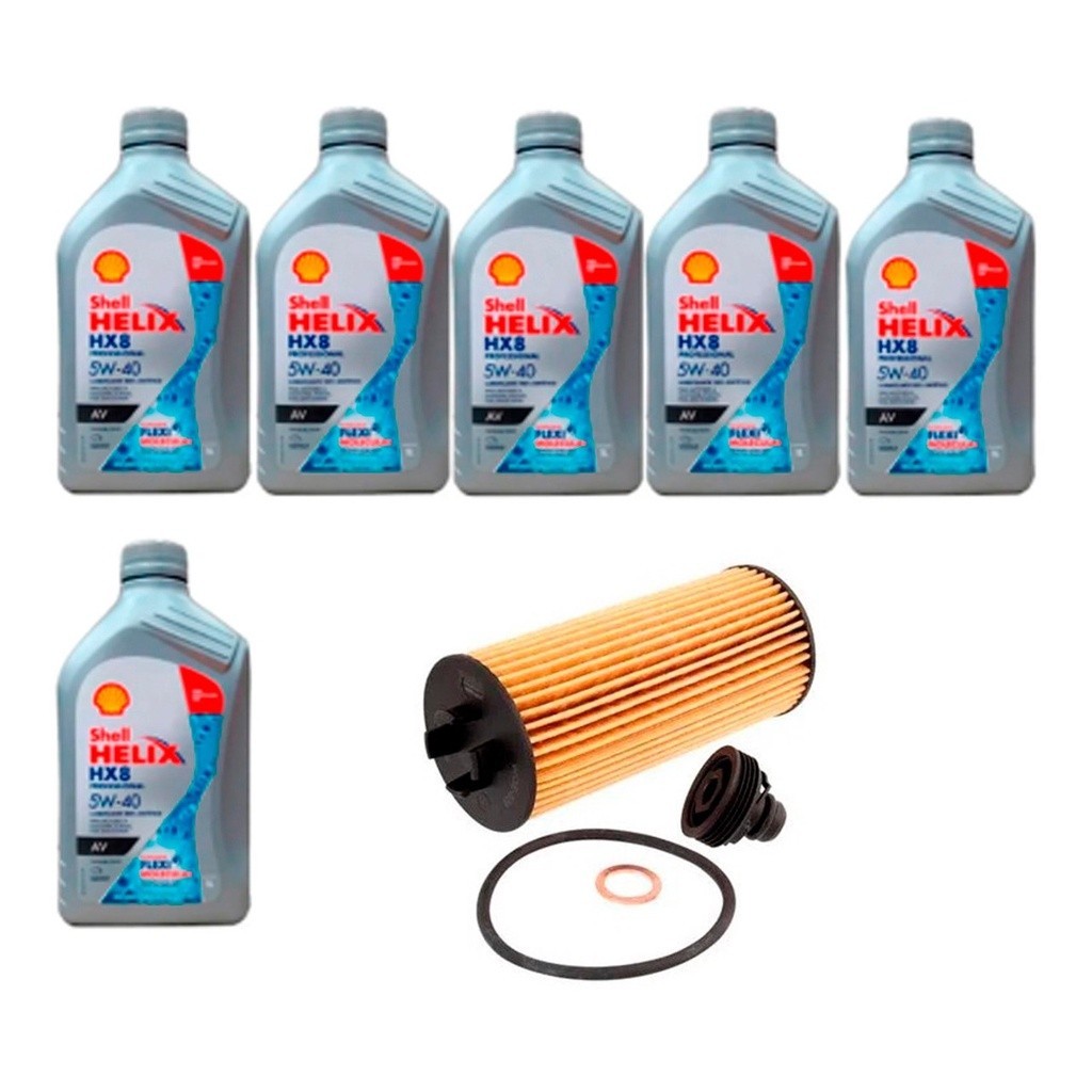 Kit Troca Óleo Shell Hx8l 5w40 Mercedes B200 2.0 2005/2011 em Oferta na Shopee