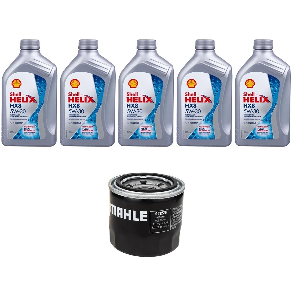 Kit Troca Óleo Shell 5w30 Hyundai New Tucson 1.6 Turbo 2017/ em Oferta na Shopee
