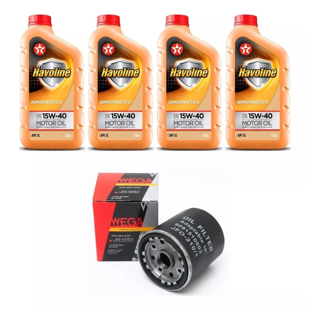 Kit Troca Óleo Havoline 15w40 Effa M100 1.0 8v 2006/ em Oferta na Shopee