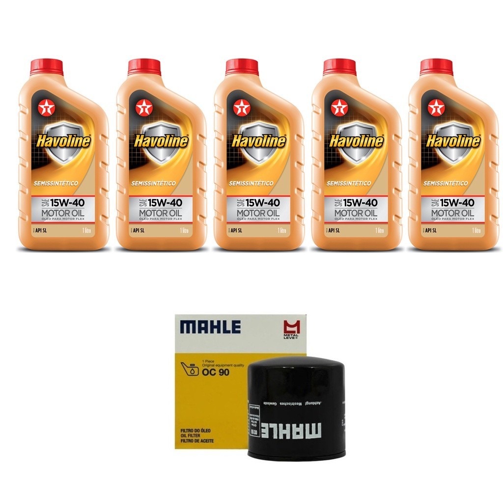 Kit Troca Óleo Havoline 15w40 Blazer 2.2 Gasolina 1996/2004 em Oferta na Shopee