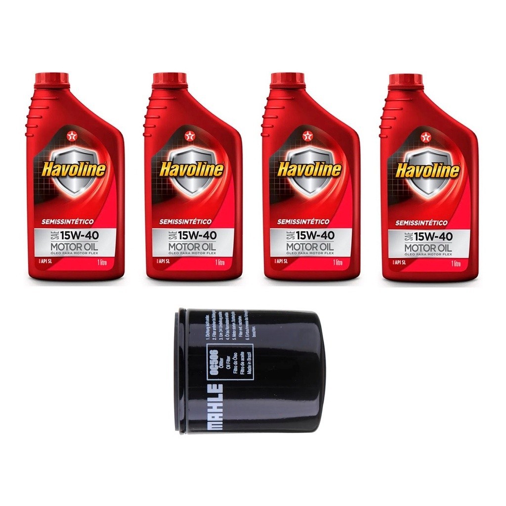 Kit Troca Óleo Havoline 15w40 Fiesta 1.0 Endura 1995/2000 em Oferta na Shopee