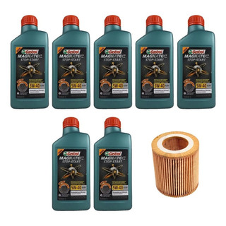 Kit Troca Óleo Castrol 5w40 Bmw 135i 2007/2013 em Oferta na Shopee