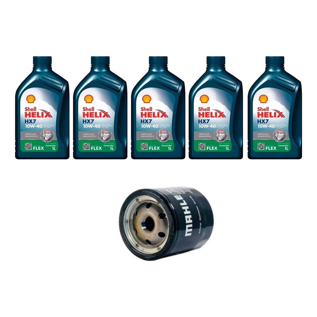 Kit Troca Óleo Shell 10w40 Peugeot 306 1.6 1993/1998