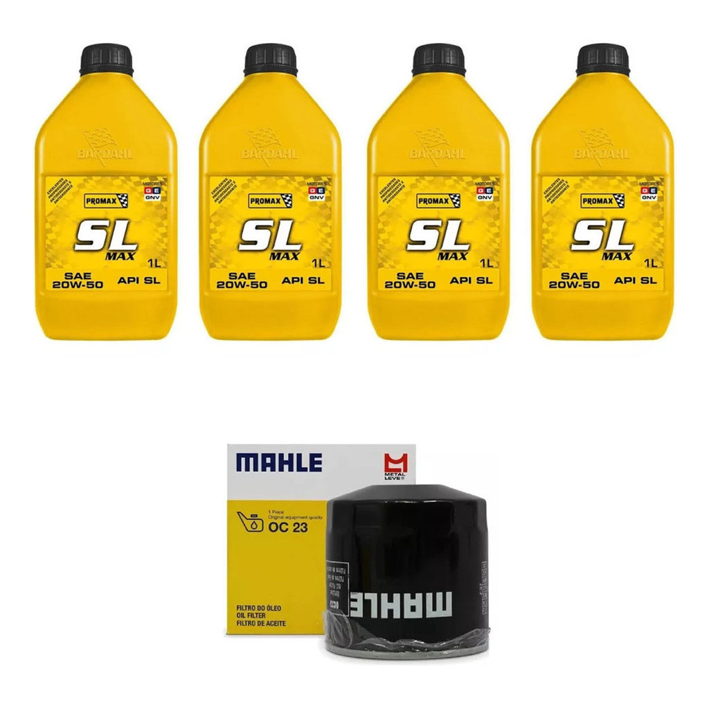 Kit Troca Óleo Bardahl 20w50 Fiat Uno 1.0 Fiasa 1988/1996 em Oferta na Shopee