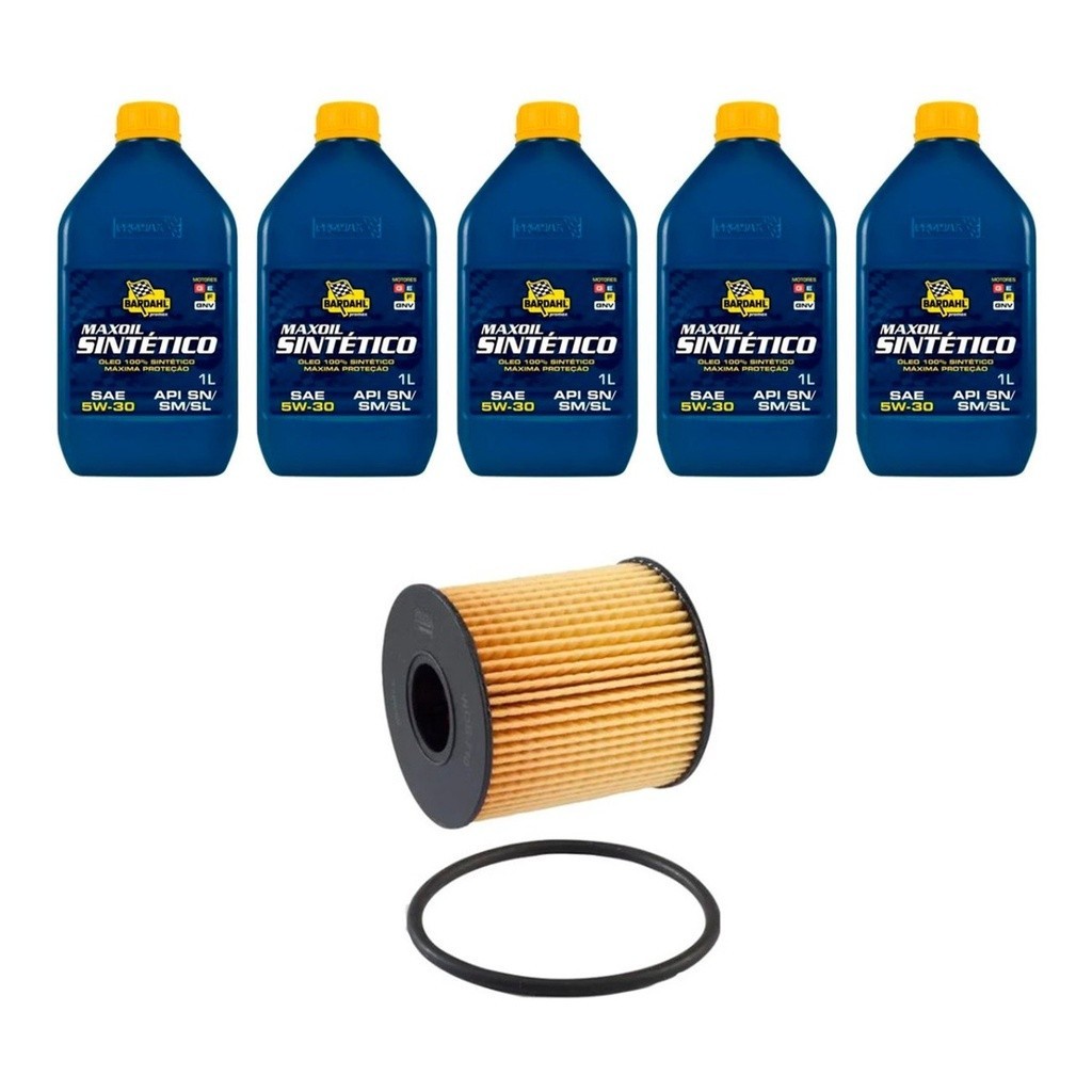 Kit Troca Óleo Bardahl 5W30 Volvo C30 2.0 2007/2012 em Oferta na Shopee