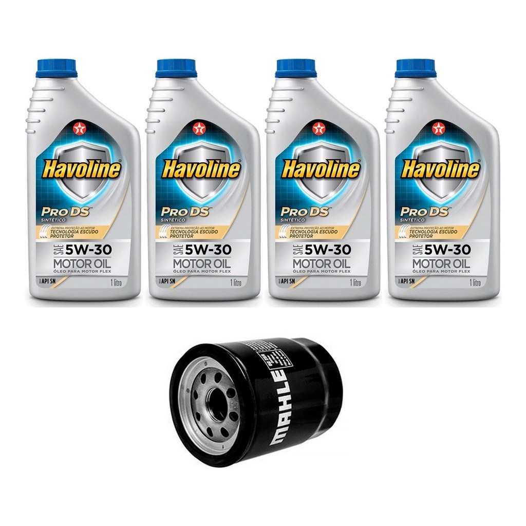 Kit Troca Óleo Havoline 5w30 Peugeot 504 1.4 16V Multiai 11/