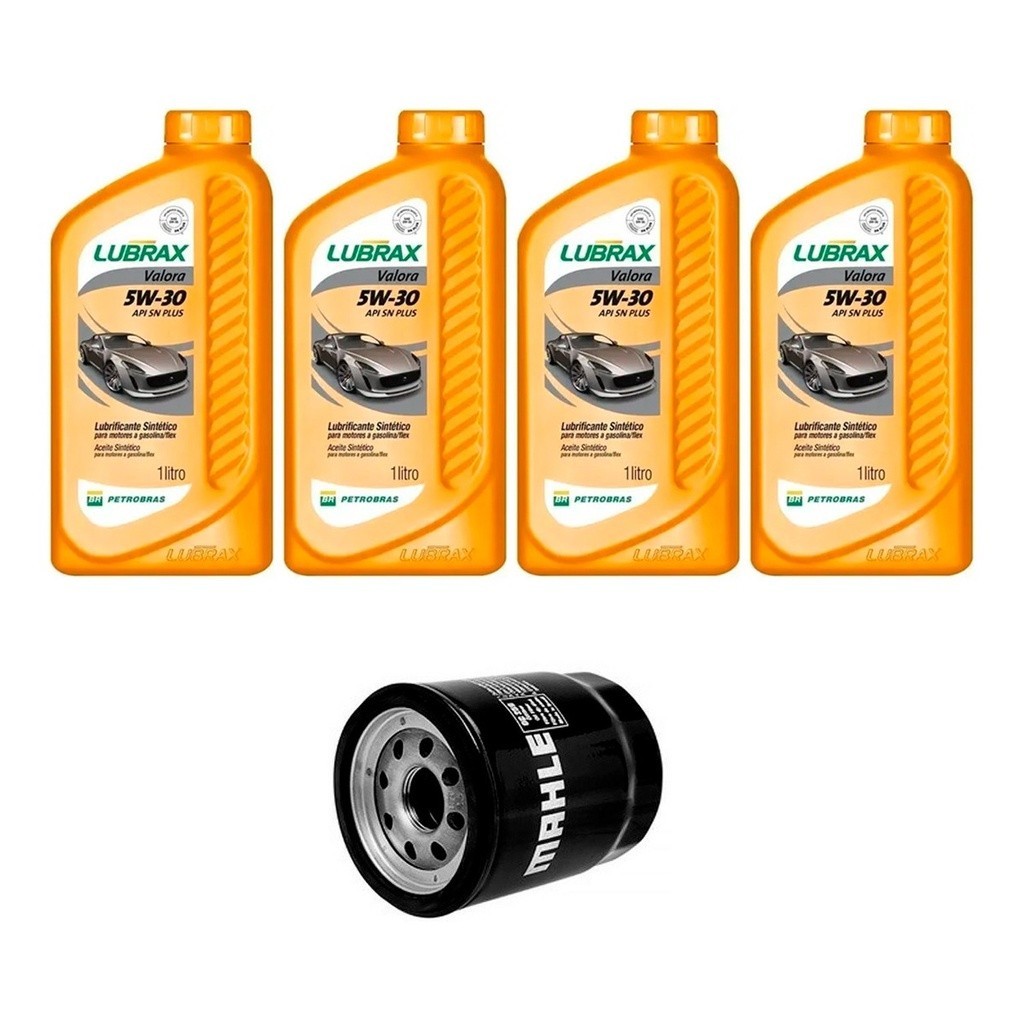Kit Troca Óleo Lubrax 5w30 Peugeot 504 1.4 16V Multiair 11/