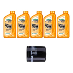 Kit Troca Óleo Lubrax 5w30 Ford Ecosport Focus Fiesta Ka Courier 1.6 8V Zetec 1999/2013