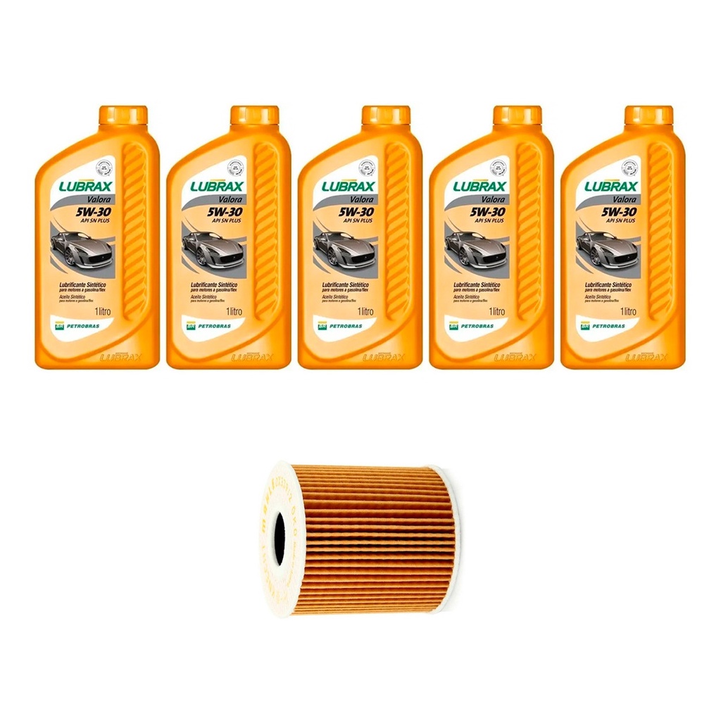 Kit Troca Óleo Lubrax 5w30 Citroen C4 Lounge 1.6 Thp 2014/
