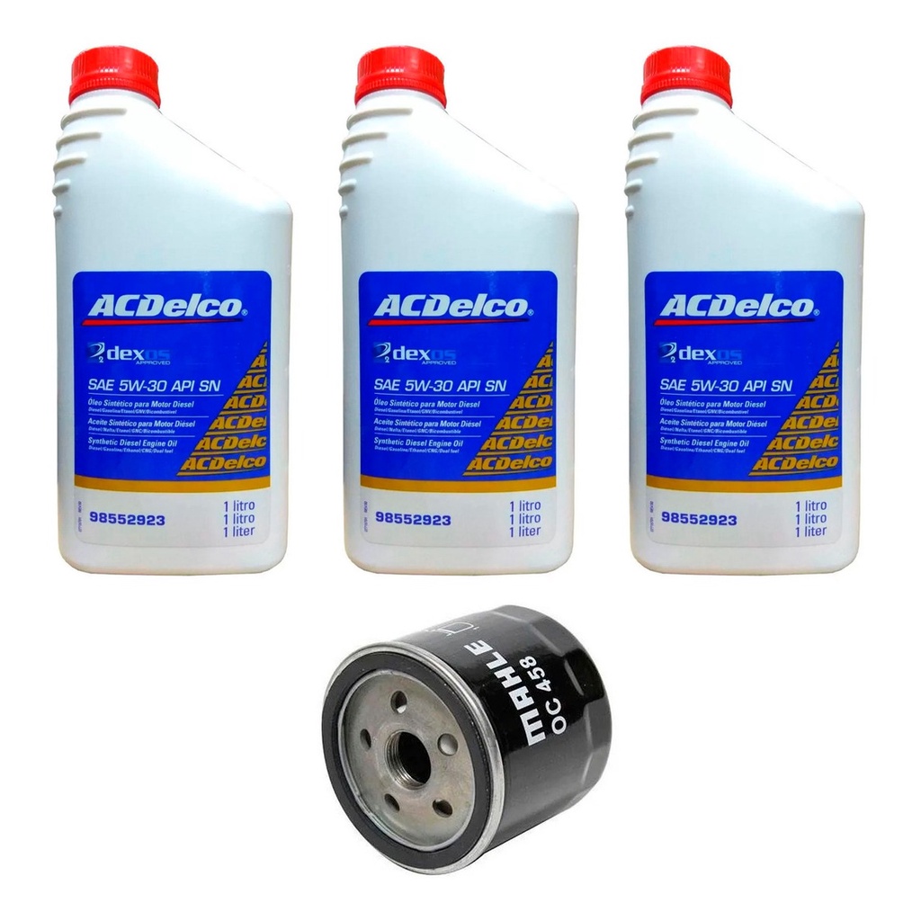 Kit Troca Óleo Acdelco 5w30 Novo Uno 1.0 Fire Fle 3Cil 10/16 em Oferta na Shopee