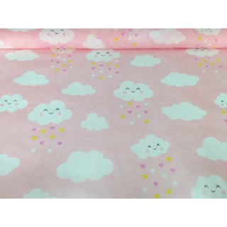 TNT Estampado Mewi Chuva de Bênçãos ou Chuva de Amor Rosa 1 m x 1,40 m de largura - 4217 em Oferta na Shopee