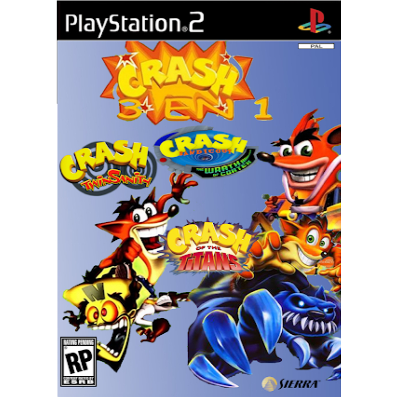 Crash Action Pack 3 em 1 - Playstation 2