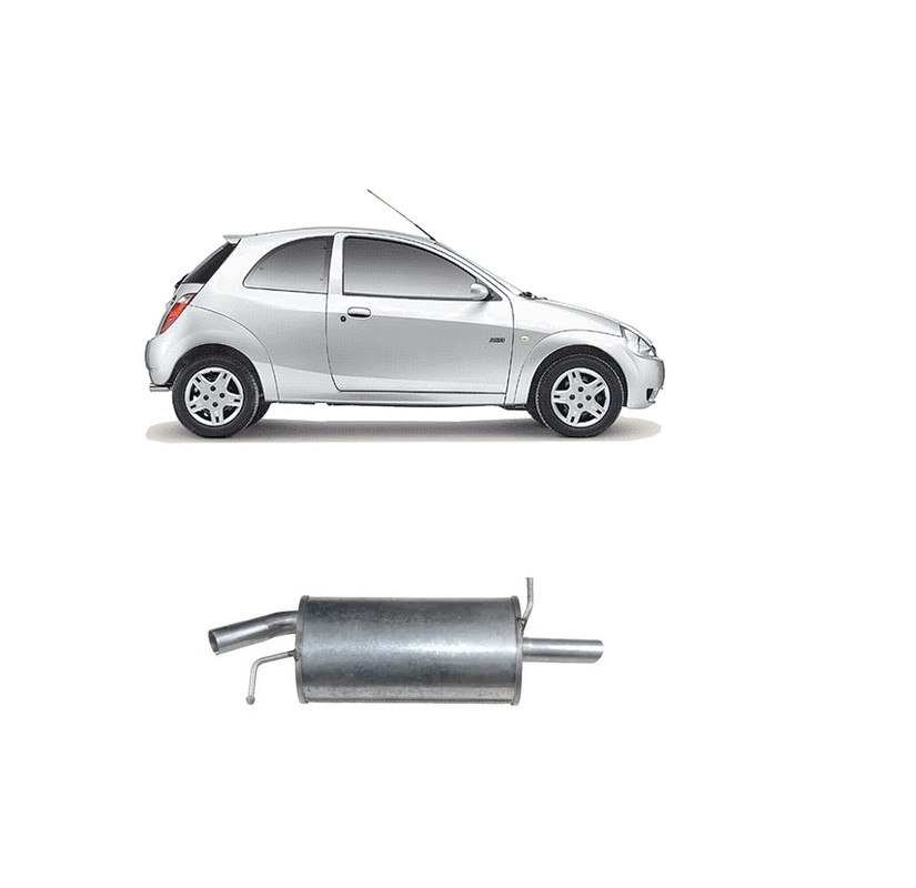 Escapamento Silencioso Traseiro Ford Ka 1.0 2005 2006 2007
