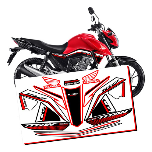 Kit Faixas Adesivos compatível Titan 160 2016 2017 2018 2019 2020 2021 Novas Cores em Oferta na Shopee
