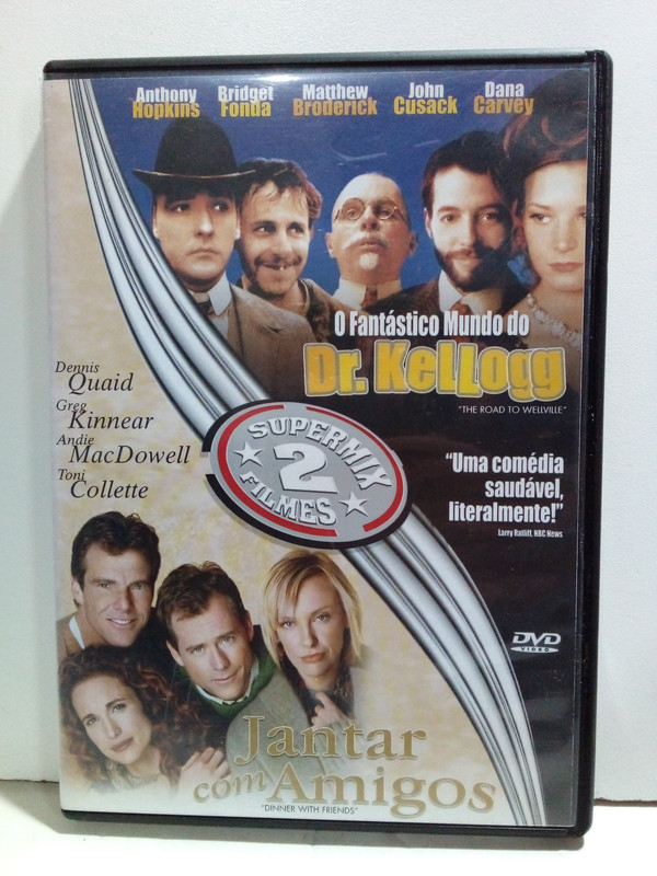 Dvd O Fantástico Mundo Do Dr. Kellog / Jantar Com Amigos - Supermix 2 Filmes - St24 - Ag25