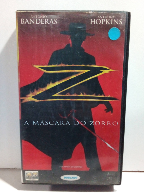 Fita Vhs A Máscara Do Zorro - Dublado - Antonio Banderas - St24
