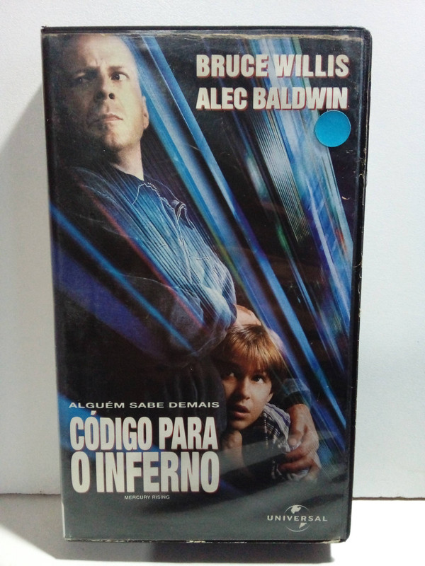 Fita Vhs Código Para O Inferno - Dublado - Bruce Willis - St24 - Ag25