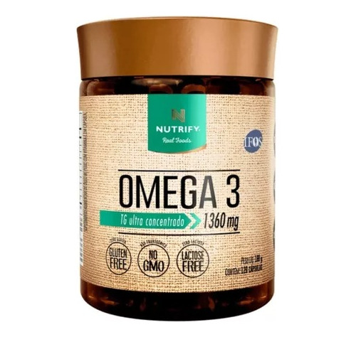 Ômega 3 Tg - 1361mg - 521mg Dha - 840mg Epa Nutrify 120 Caps em Oferta na Shopee