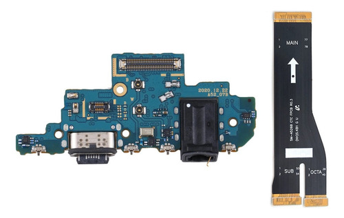 Placa De Carga Sub + Cabo Flat Flex Galaxy A52 A525 Pronta Entrega