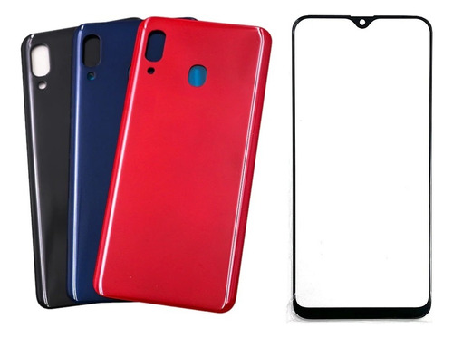 Tela De Vidro Frontal + Tampa Traseira Galaxy A20 A205 Pronta Entrega