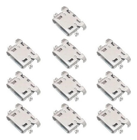 Kit 10 Conector De Carga Dock Multilaser Ms45 Ms45s Pronta Entrega