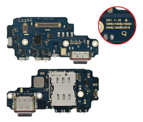 Placa De Carga Galaxy S22 Ultra S908e  S908udn0 Pronta Entrega