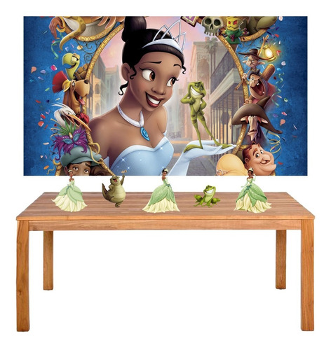 Kit Festa A Princesa E O Sapo Display + Painel 100x60cm