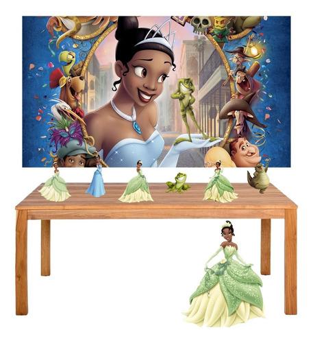 Kit Festa Princesa E O Sapo Display + Painel Grande