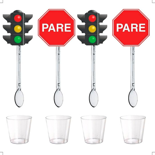 Kit 50 Colherzinhas Carros + Copinhos em Oferta na Shopee