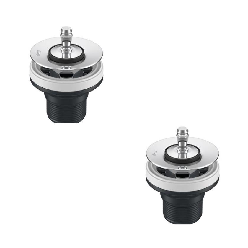 Kit2pcs-Valvula Escoamento Lavatorio Cuba E Bide 1602.c Deca
