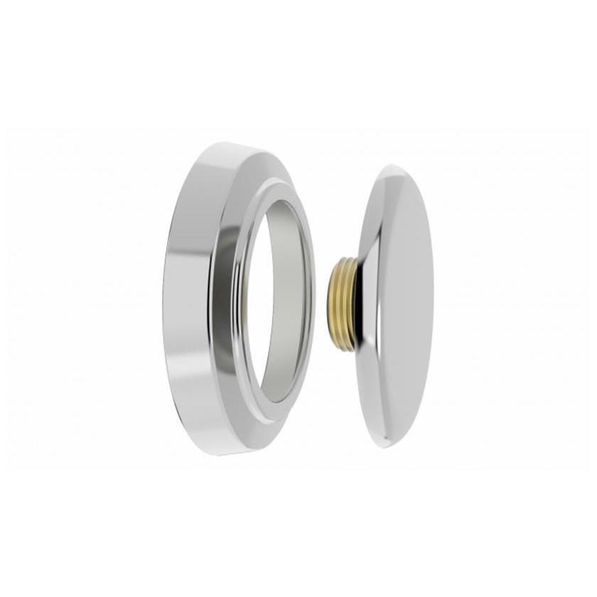 Plug Com Canopla Em ABS Cromado 1/2 em Oferta na Shopee