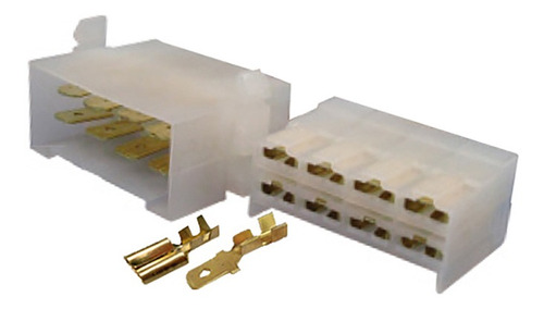 Conector  8 Vias Macho/femea     C/terminal - Spare Parts and Accessories for Vehicles