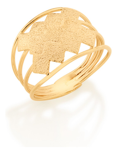 Anel Formado Por Quatro Fios Com Quadrados Granitados 510117 510117 em Oferta na Shopee