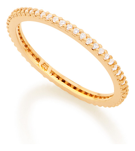 Aliança Aparador Cravejada Por 49 Zircônia 512773 512773 em Oferta na Shopee