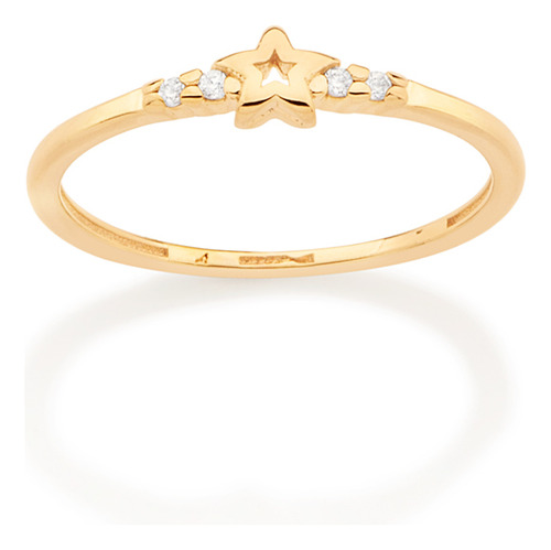 Anel Skinny Ring Infantil, Cravejado Por 4 Z 513022 513022 em Oferta na Shopee