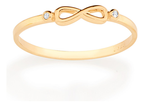 Anel Skinny Ring Infinito Cravejado Por 2 Zi 513063 513063 em Oferta na Shopee