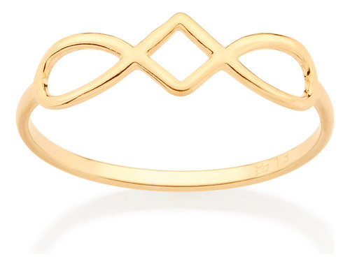 Anel Skinny Formato Infinito Com Losango Ao 513211 513211 em Oferta na Shopee