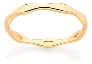 Anel Skinny Formato Ondulado Rommanel 513214 513214 em Oferta na Shopee