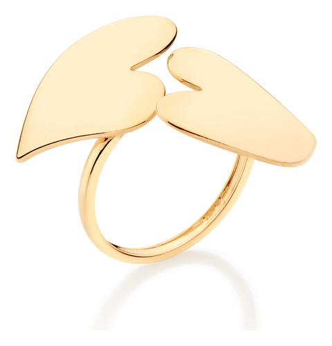 Anel Ajustável Composto Por Dois Coraçãoe 513248 513248 em Oferta na Shopee