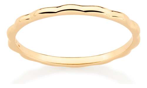 Aliança Com Aro Em Formato Ondulado.(joia L 513264 513264 em Oferta na Shopee