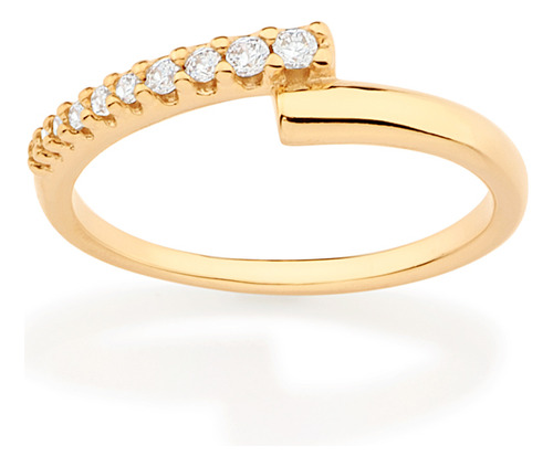 Anel Skinny Cravejado Por 2 Zircônias De 1, 513288 513288 em Oferta na Shopee