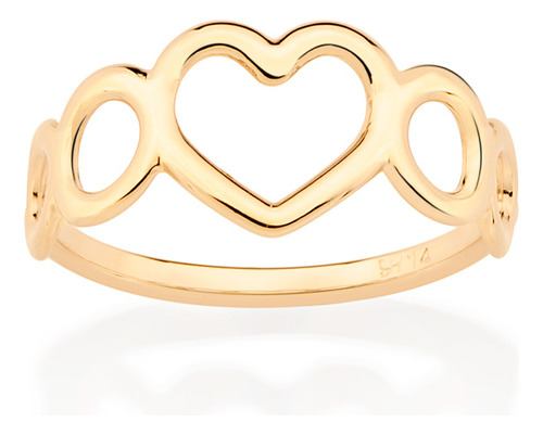 Anel Com 4 Círculos Vazados De Tamanhos Dif 513296 513296 em Oferta na Shopee