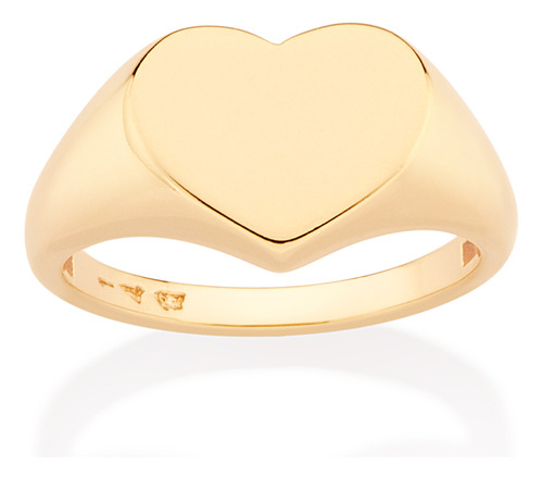 Anel Coração Liso. 513328 513328 em Oferta na Shopee