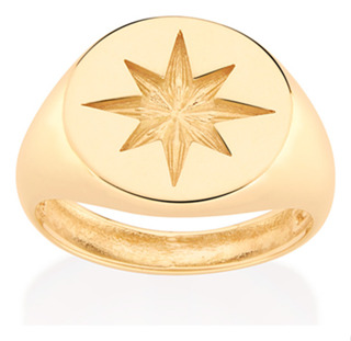 Anel Com Estrela Rosa Dos Ventos Ao Centro. 513345 513345 em Oferta na Shopee