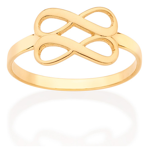 Anel Skinny Formado Por Duplo Infinito. 513348 513348 em Oferta na Shopee