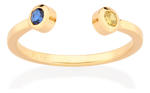 Anel Ajustável Composto Por 2 Zircônias De 513350 513350 em Oferta na Shopee