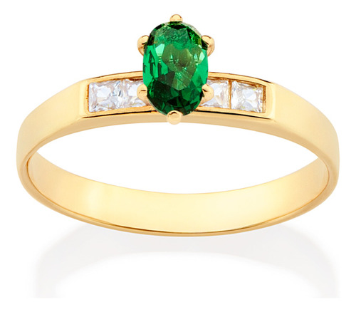 Anel Solitário Composto Por 4 Zircônias Ca 513415 513415 em Oferta na Shopee