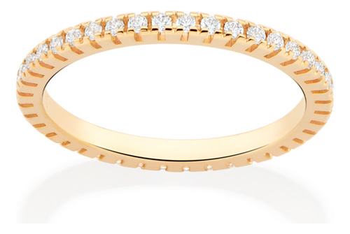 Anel Aparador Cravejada Por Zircônias De 1, 513438 513438 em Oferta na Shopee