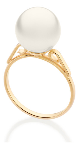 Anel Solitário Composto Por 1 Pérola Sint? 513445 513445 em Oferta na Shopee